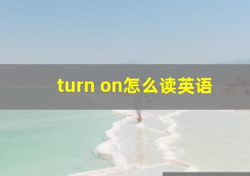 turn on怎么读英语